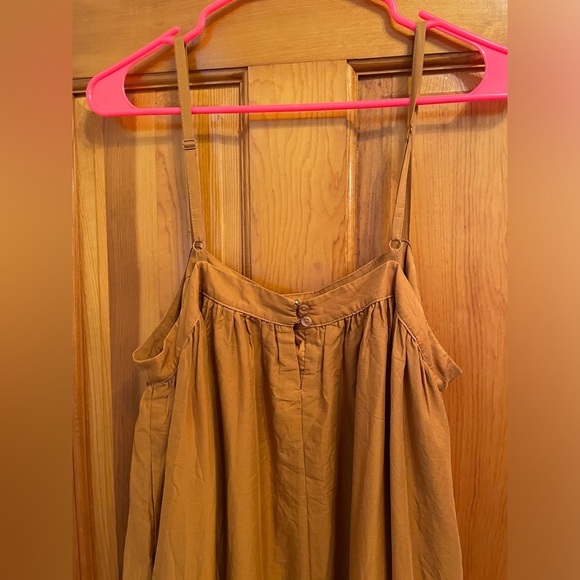 A New Day Caramel Midi Dress w/ Back Button Detail - Picture 4 of 5